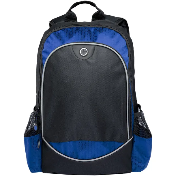 Benton 15" laptop backpack Solid black Royal blue