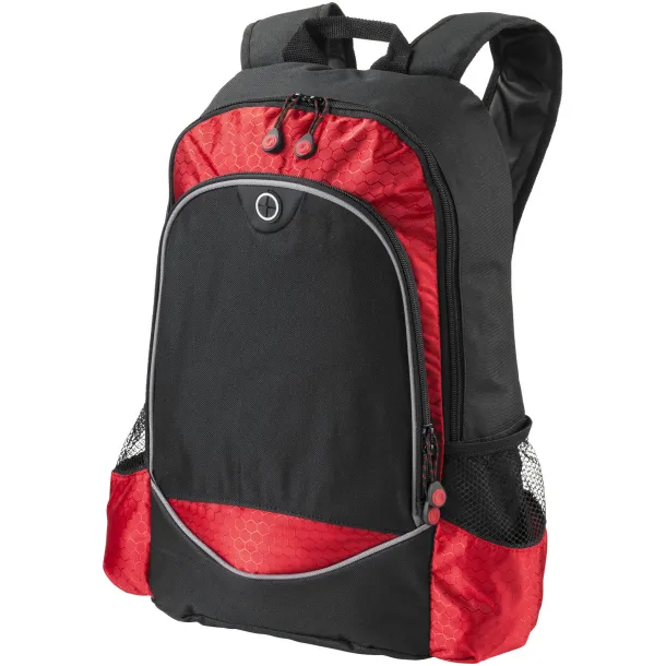 Benton 15" laptop backpack Solid black Red