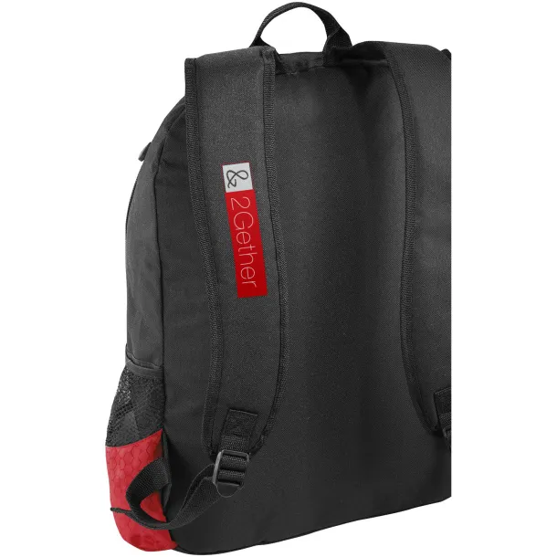 Benton 15" laptop backpack Solid black Red