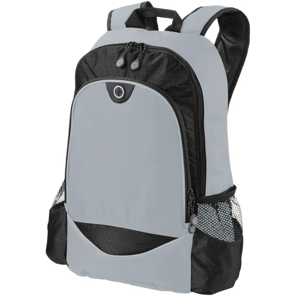 Benton 15" laptop backpack Solid black Grey