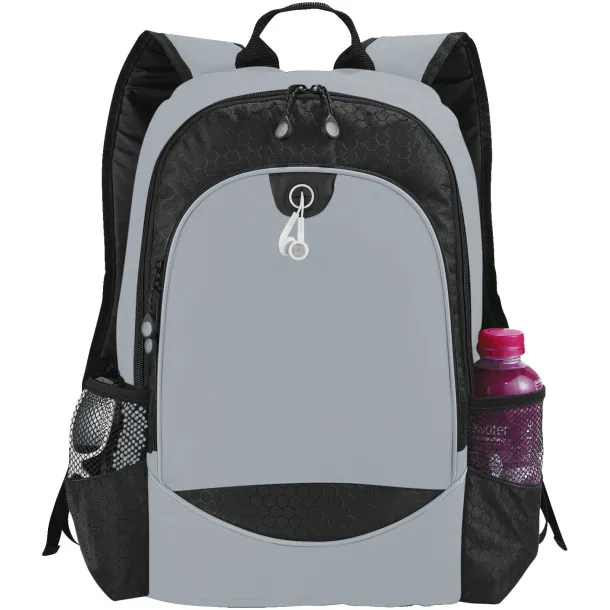 Benton 15" laptop backpack Solid black Grey