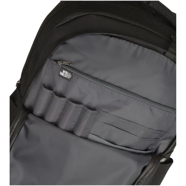 Vault RFID 15" laptop backpack Solid black