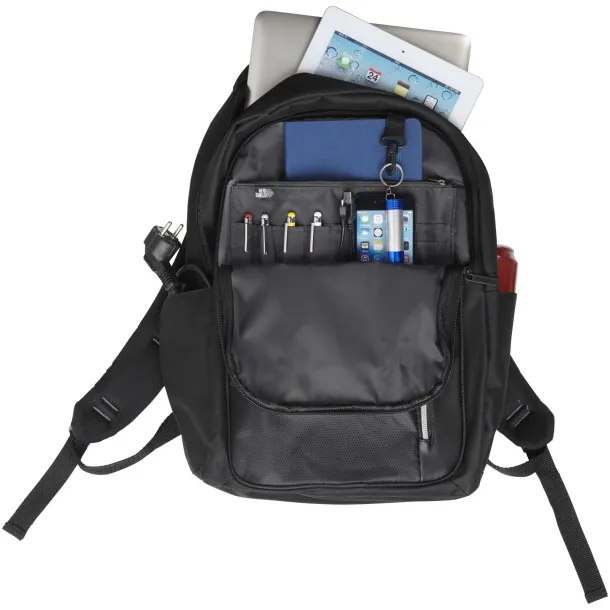 Vault RFID 15" laptop backpack Solid black