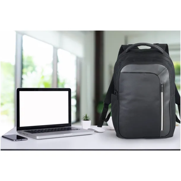 Vault RFID 15" laptop backpack Solid black