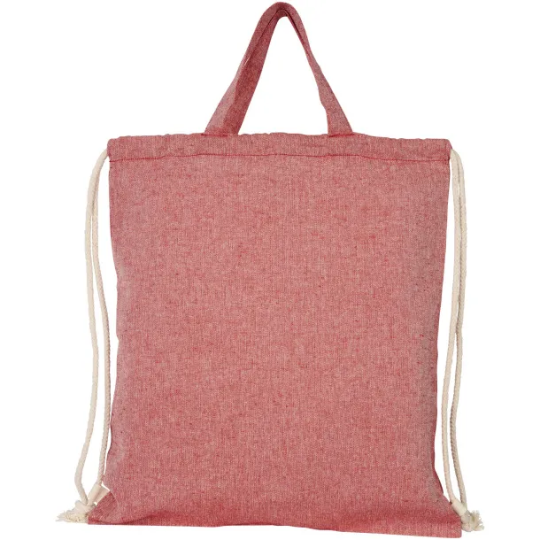 Pheebs 150 g/m² reciklirana torba s vezicama - Unbranded Heather red