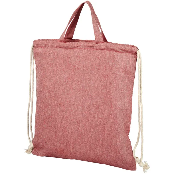 Pheebs 150 g/m² reciklirana torba s vezicama - Unbranded Heather red