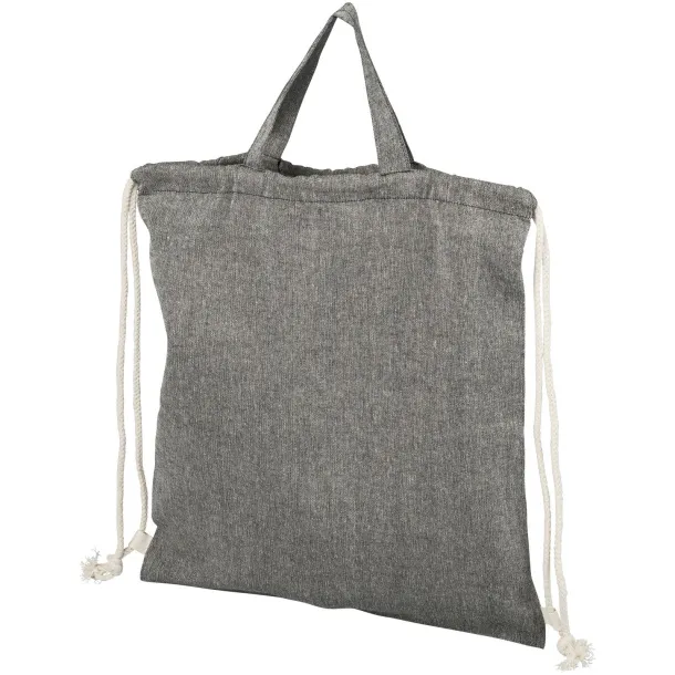 Pheebs 150 g/m² reciklirana torba s vezicama - Unbranded Heather black