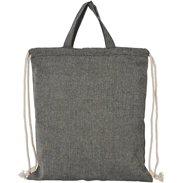 Pheebs 150 g/m² reciklirana torba s vezicama - Unbranded Heather black