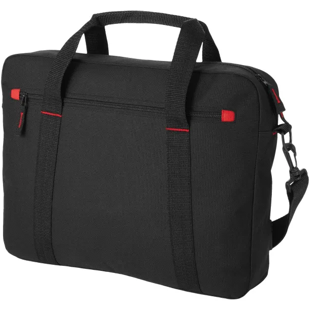 Vancouver 15.4" laptop bag - Bullet Solid black Red