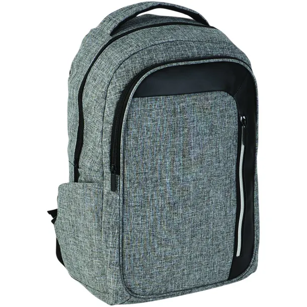 Vault RFID 15" laptop backpack Heather grey Solid black