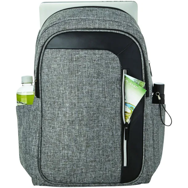 Vault RFID 15" laptop backpack Heather grey Solid black