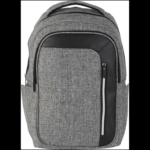 Vault RFID 15" laptop backpack Heather grey Solid black