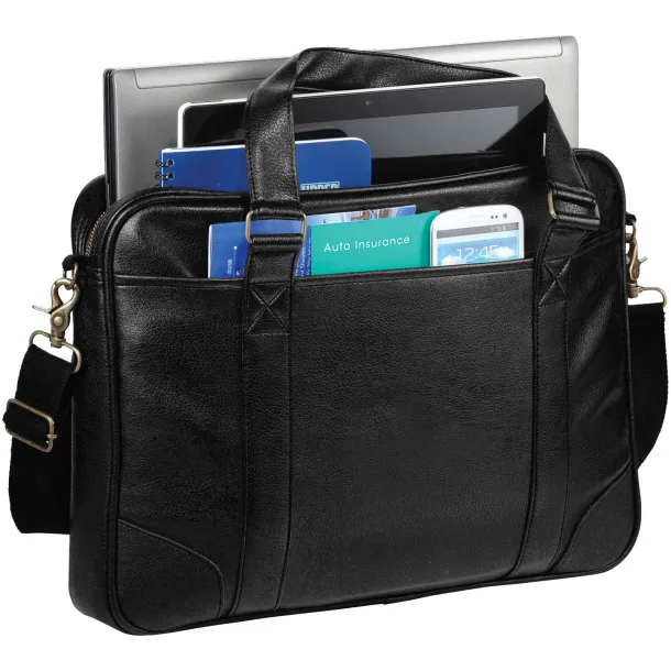 Oxford 15.6" slim laptop briefcase Crna