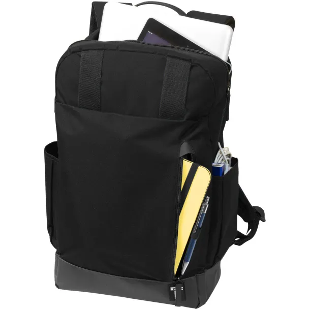 Compu 15.6" laptop backpack Solid black