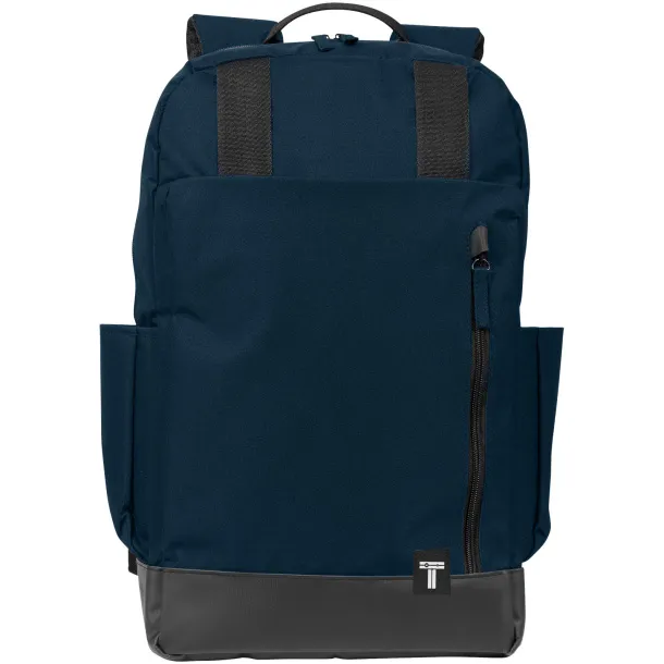 Compu 15.6" laptop backpack Navy Blue Solid black