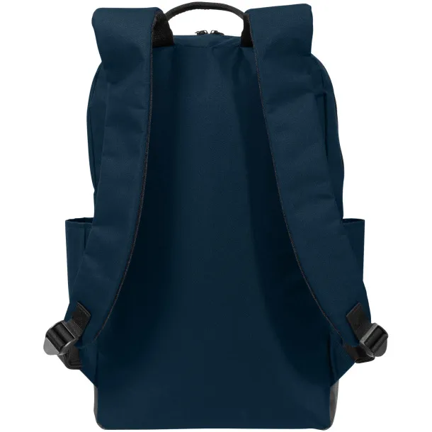 Compu 15.6" laptop backpack Navy Blue Solid black