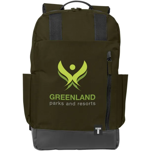 Compu 15.6" laptop backpack Olive Crna