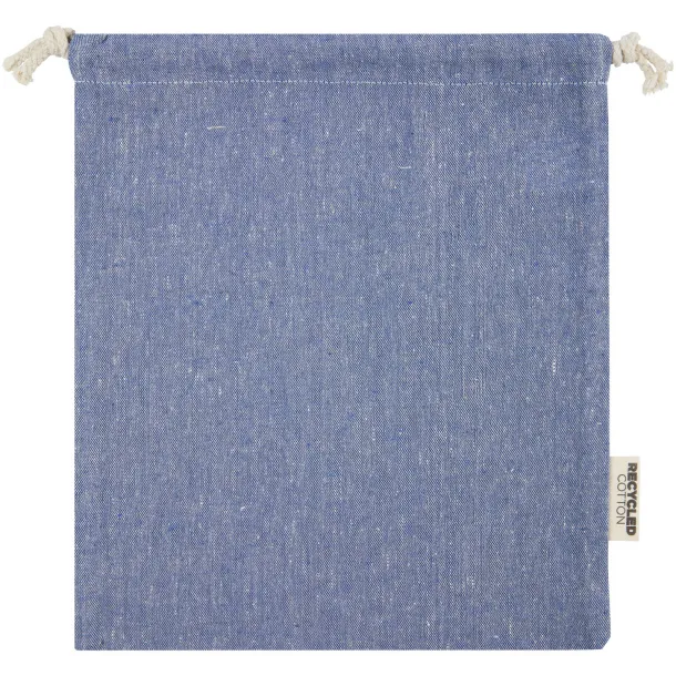 Pheebs 150 g/m² GRS recycled cotton gift bag medium 1.5L Heather blue