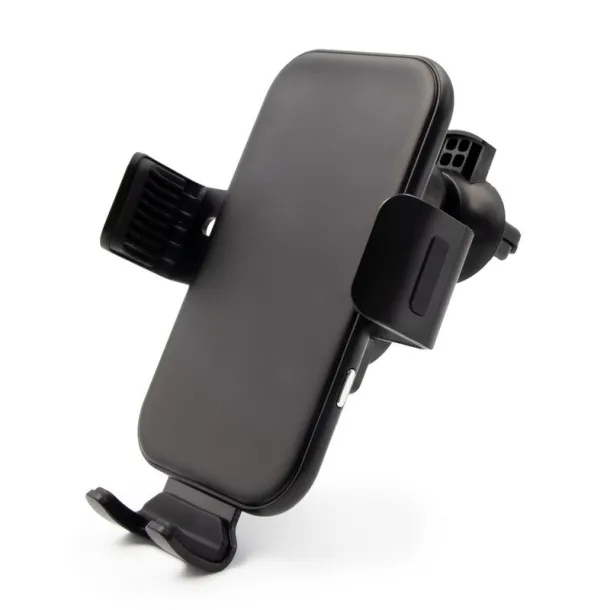 Skyler Mobile phone holder for car, wireless charger 15W Crna