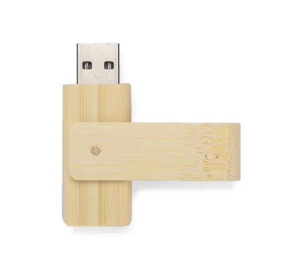 TWISTER USB memorija od bambusa - 16 GB Smeđa