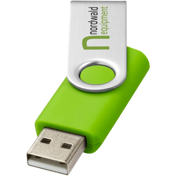 Rotate-basic 16GB USB flash drive Lime