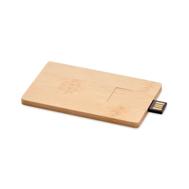 CREDITCARD PLUS 16GB bamboo casing USB Wood