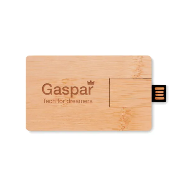 CREDITCARD PLUS 16GB bamboo casing USB Wood