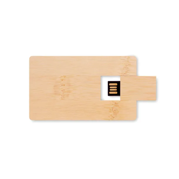 CREDITCARD PLUS 16GB USB u kućištu od bambusa Drvo