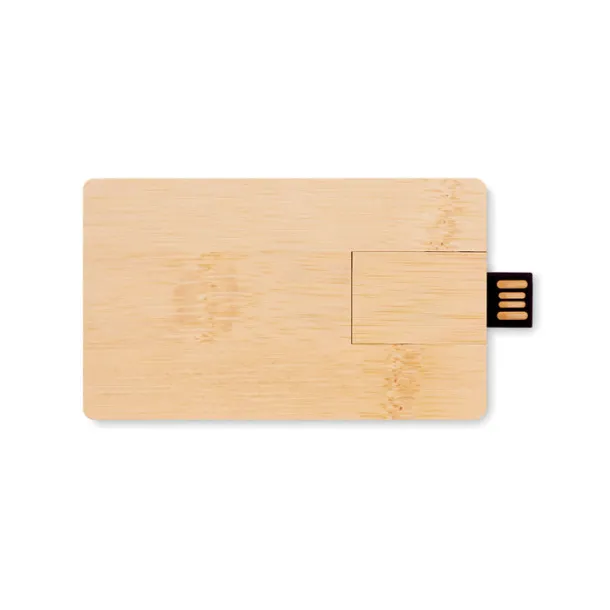 CREDITCARD PLUS 16GB USB u kućištu od bambusa Drvo