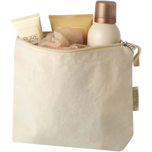 Orissa 180 g/m² organic toiletry bag 1L Natural