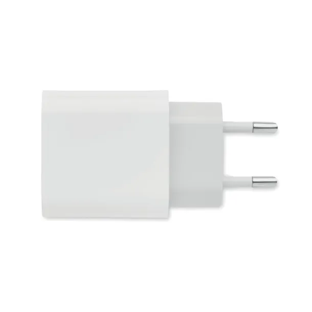 PORT 18W 2 port USB charger EU plug White