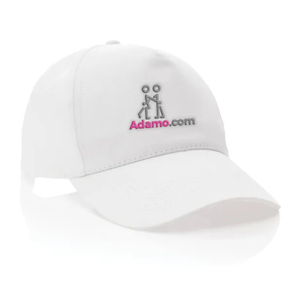 Impact 5 panel 190gr Rcotton cap with AWARE™ tracer - XD Collection White 