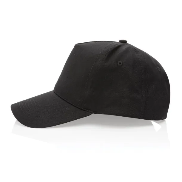 Impact 190gr kapa šilterica od recikliranog pamuka s AWARE™ tragačem - 5 panela - XD Collection Crna 