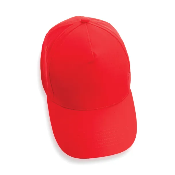 Impact 5 panel 190gr Rcotton cap with AWARE™ tracer - XD Collection Red 