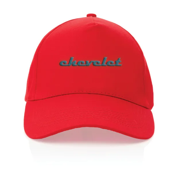 Impact 5 panel 190gr Rcotton cap with AWARE™ tracer - XD Collection Red 