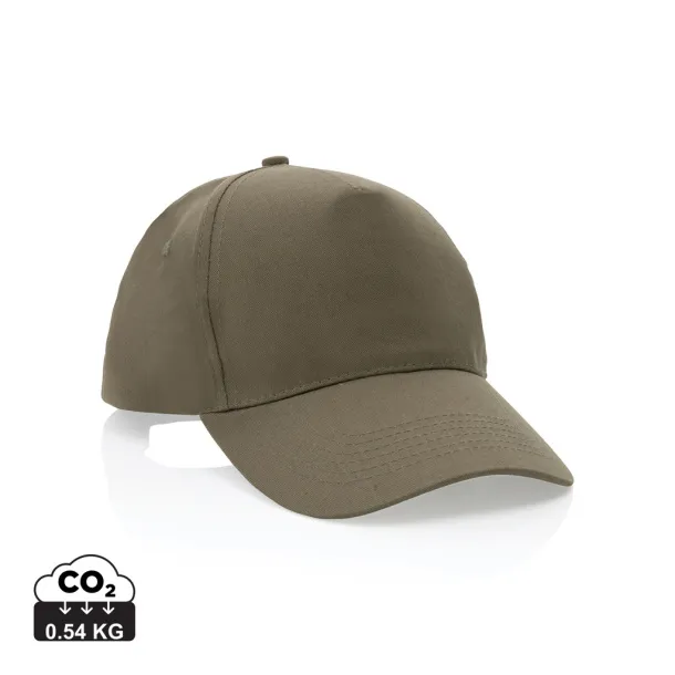 Impact 190gr kapa šilterica od recikliranog pamuka s AWARE™ tragačem - 5 panela - XD Collection Zelena 