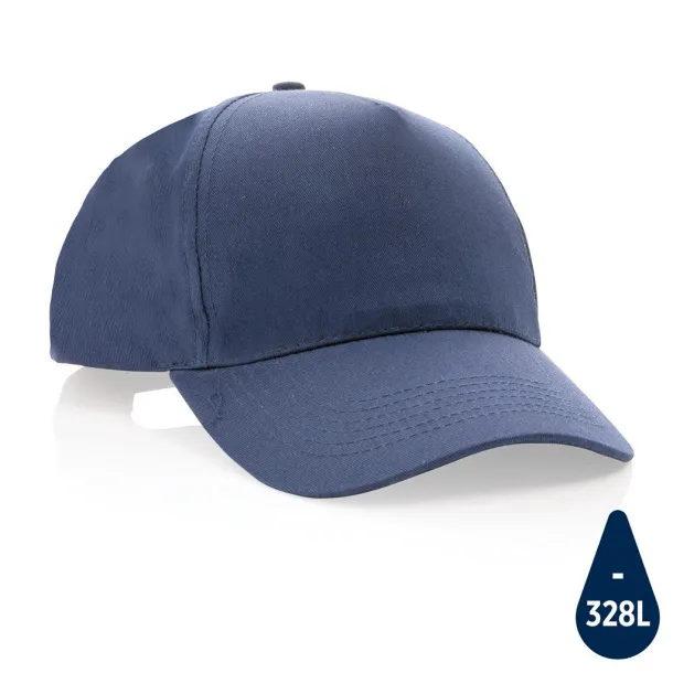 Impact 5 panel 190gr Rcotton cap with AWARE™ tracer - XD Collection Navy Blue 