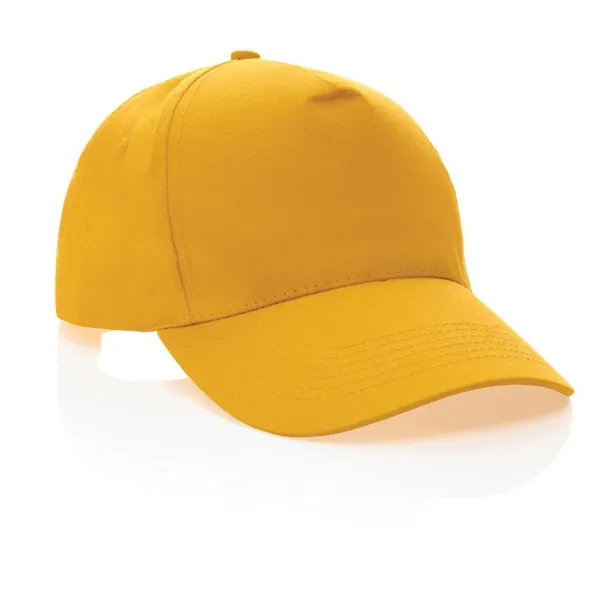 Impact 5 panel 190gr Rcotton cap with AWARE™ tracer - XD Collection Yellow 