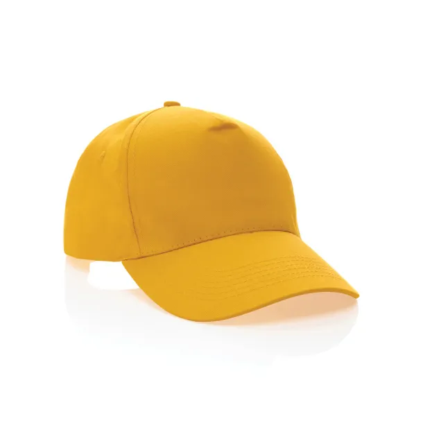 Impact 5 panel 190gr Rcotton cap with AWARE™ tracer - XD Collection Yellow 