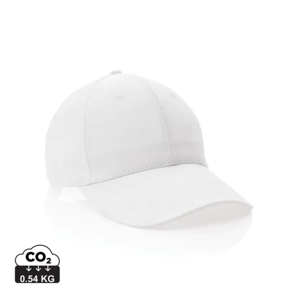 Impact 6 panel 190gr Rcotton cap with AWARE™ tracer - XD Collection White 