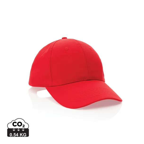 Impact 6 panel 190gr Rcotton cap with AWARE™ tracer - XD Collection Red 