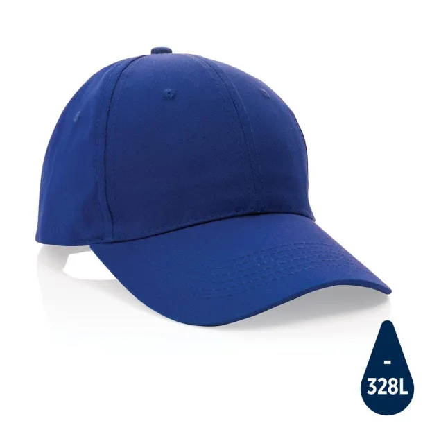 Impact 190gr kapa šilterica od recikliranog pamuka s AWARE™ tragačem - 6 panela - XD Collection Plava 