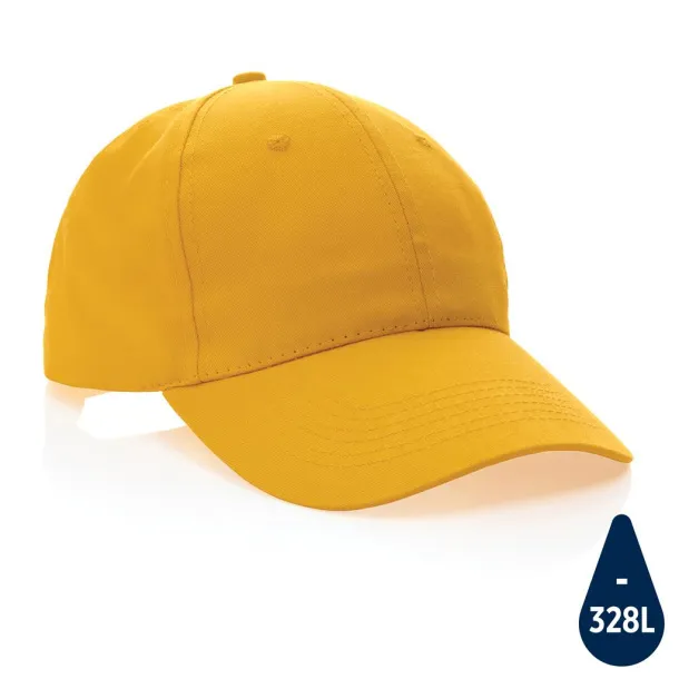 Impact 6 panel 190gr Rcotton cap with AWARE™ tracer - XD Collection Yellow 