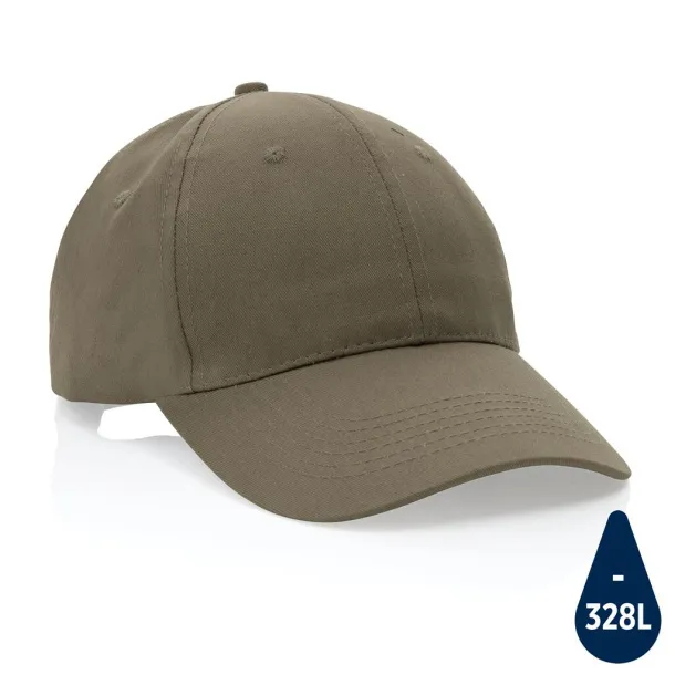 Impact 190gr kapa šilterica od recikliranog pamuka s AWARE™ tragačem - 6 panela - XD Collection Zelena 