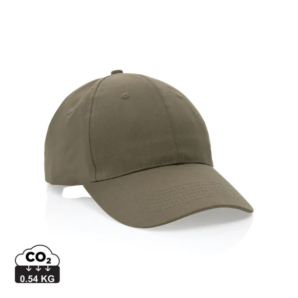 Impact 190gr kapa šilterica od recikliranog pamuka s AWARE™ tragačem - 6 panela - XD Collection Zelena 