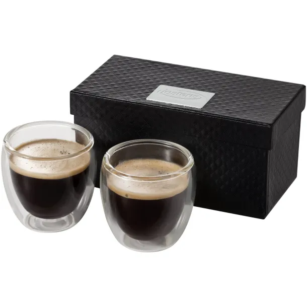 Boda 2-piece glass espresso cup set - Seasons White