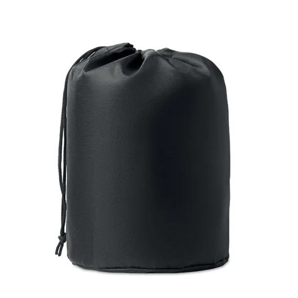 POTTY SET 2 camping pots with cutlery Black