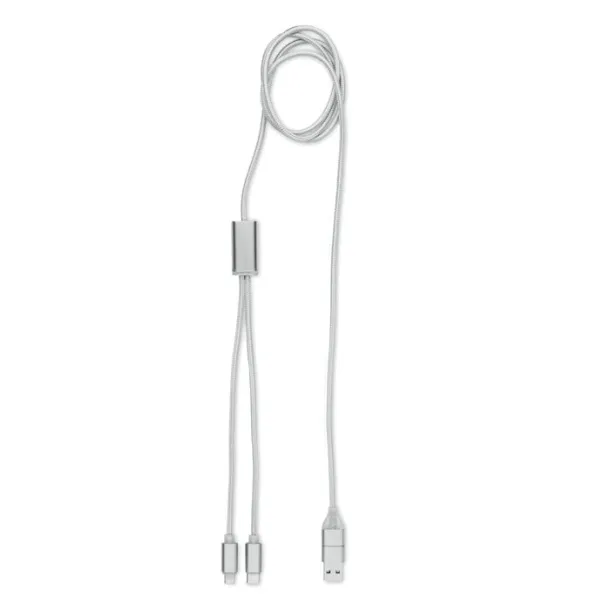 CABLONG 2 in 1 long charging cable Silver