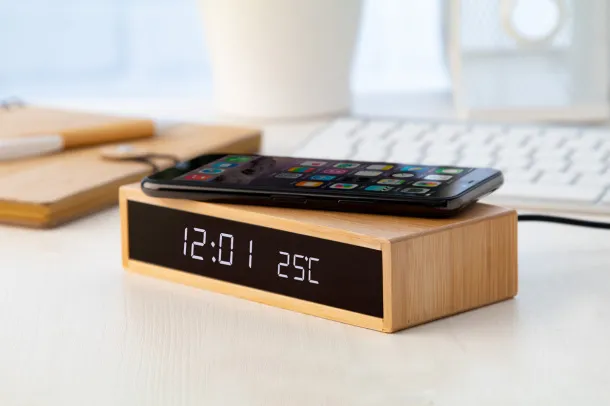 Molarm alarm clock wireless charger Natural