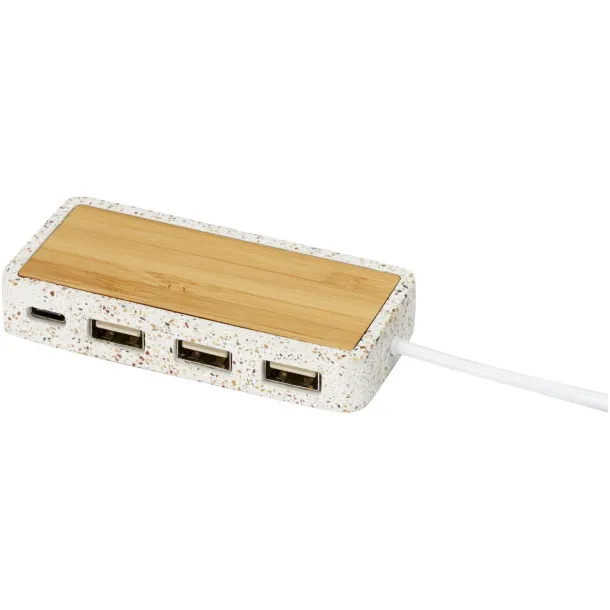 Terrazzo USB 2.0 USB hub - Unbranded Natural